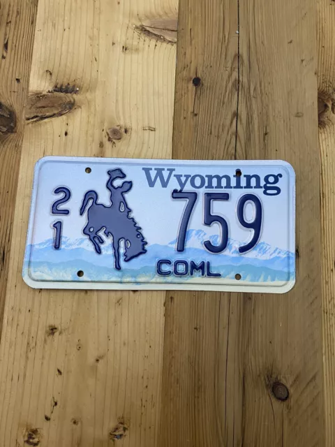 Vintage Wyoming US Auto Nummernschild 21 759