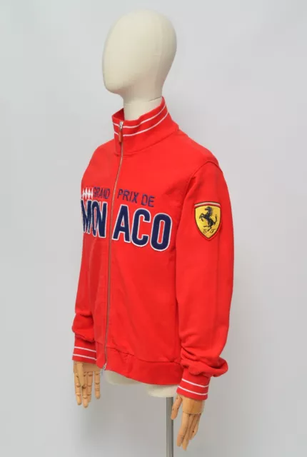 FERRARI F1 VINTAGE Men's Red Grand Prix de Monaco Full Zip Sweatshirt ...