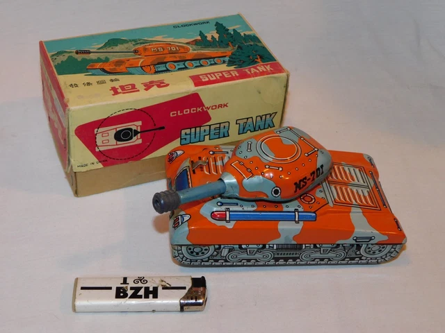 Jouet Mécanique KPI Paon En Tôle – 791K Rare Avec Boîte, Fonctionne