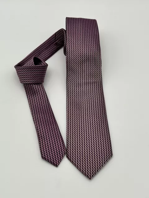 Corbata de seda para hombre de COLOSSO PISANO - ITALIA. Usado. Color de Cuaresma púrpura/rosa