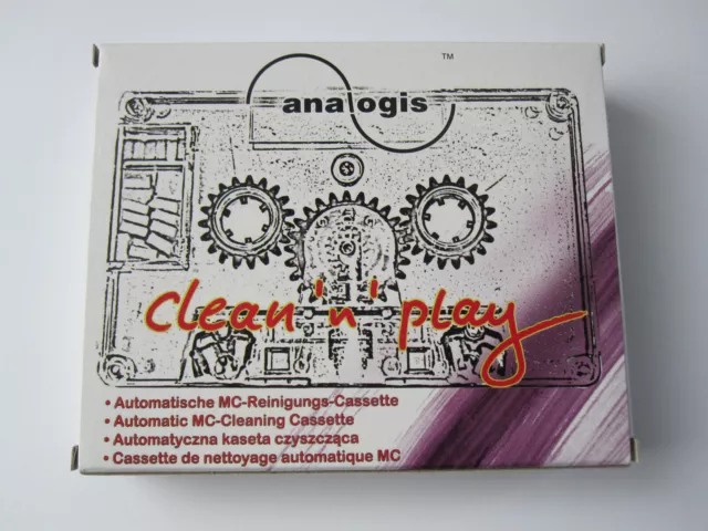 Analogis Clean´N´Play MC Reinigungs-Kassette NEU Cleaning Cassette + Fluid NEW