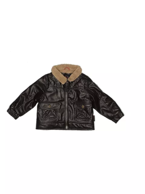 HAWKE & CO. Girls Brown Faux Leather Jacket 12 Months $22.74 - PicClick