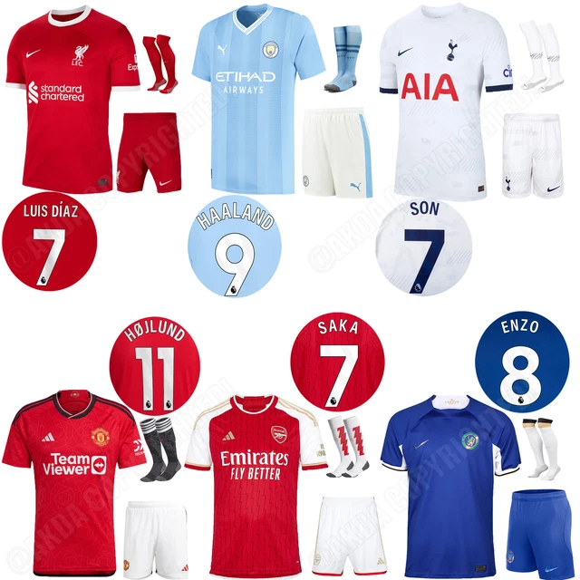 2023/24 Boys Kids Training Kits Girls Mens Strips Sports Sets Shorts+Shirt+Socks