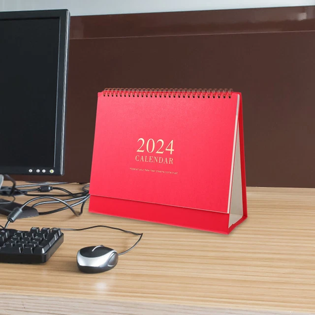MONTHLY DESKTOP CALENDAR 2024 Table Daily Schedule Turn The Page EUR 17