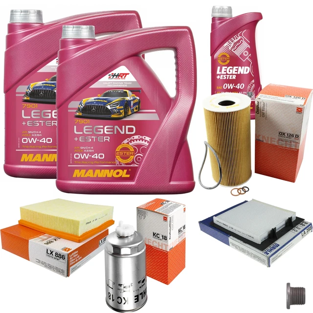 MAHLE Inspektionspaket 9 L MANNOL Legend+Ester 0W-40 für Land Rover Range 2.5