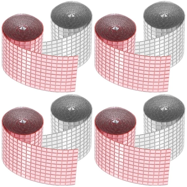 8 Rolls Acrylic Mirrors Mosaic Tiles  Mosaic Tiles  Mosaic Brick Stickers