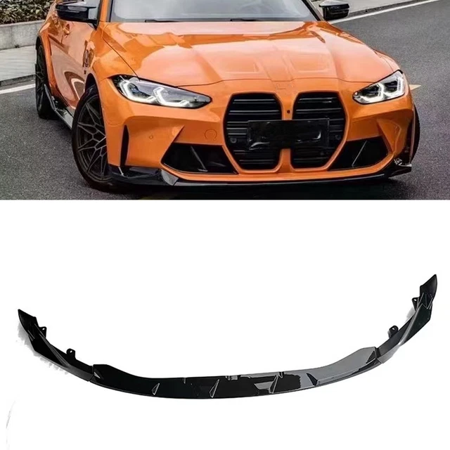 3 pz labbro spoiler paraurti anteriore per BMW G80 M3 G82 M4 2021 2022-2023 nero lucido