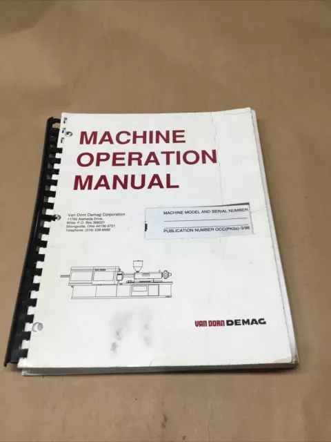 Van Dorn  MANUAL 1100-4400 TON COMPACT CLAMP INJECTION MOLDING MACHINE #742K127