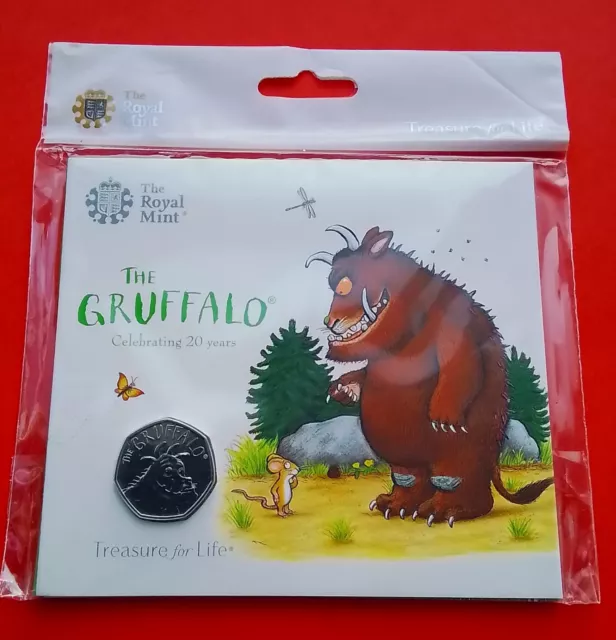 2018 THE GRUFFALO 50p Fifty Pence coin BU UNCIRCULATED ROYAL MINT SEALED