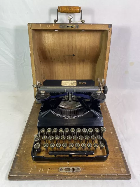 Máquina De Escribir Antigua Senta Funciona 1920 Typewriter