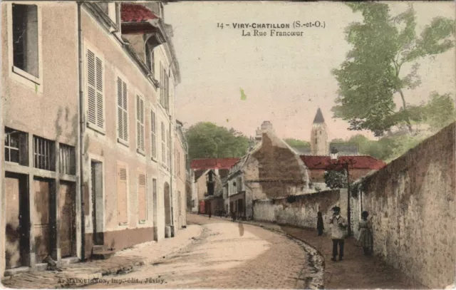 CPA Viry-CHATILLON La Rue Franceur (806726)
