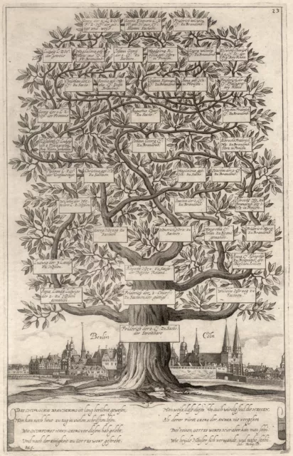 Berlin Gesamtansicht Original Kupferstich Schweizer 1662