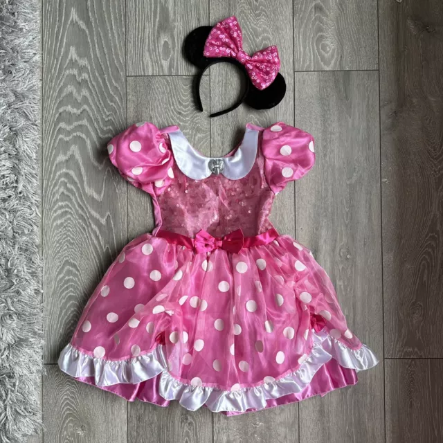 Disney Store Minnie Mouse Costume Age 4yrs