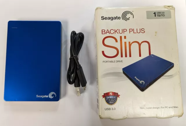 (Pa2) Seagate Backup Plus schlanke tragbare Festplatte/USB 3.0/1TB