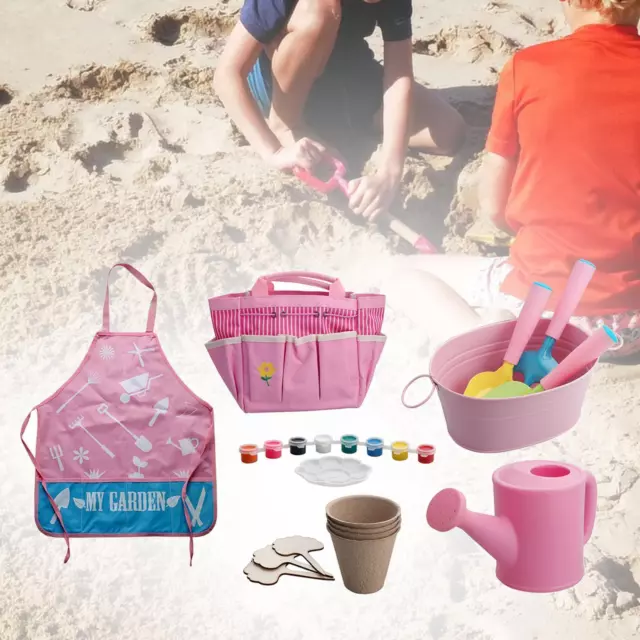 Ensemble d'outils de jardinage pour enfants, ensemble de jeu de sable pour