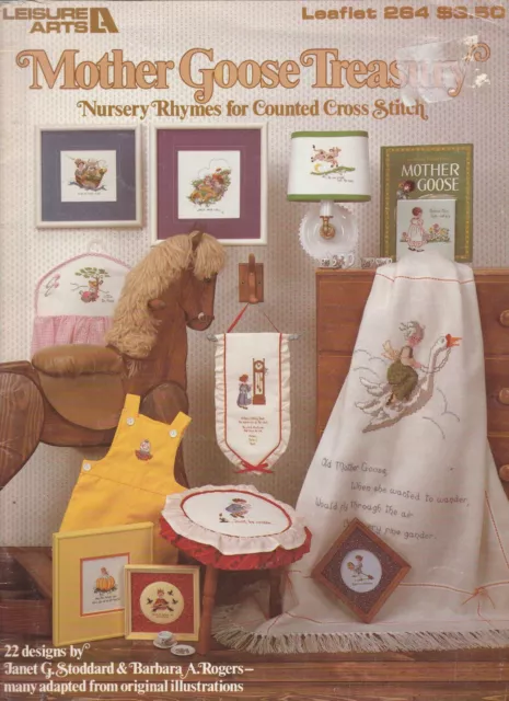 Nursery Rhymes Cross Stitch Chart Book Mother Goose Treasury Leisure Arts 284