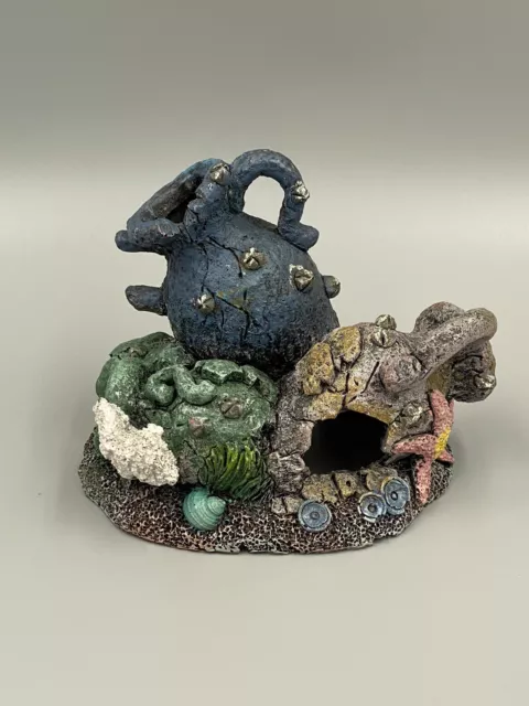 Resin Aquarium Decoration Broken Pottery Cave Fish Hideout