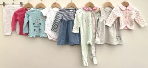 Baby Girls Bundle Of Clothing Age 3-6 Months Disney Mini Club M&S