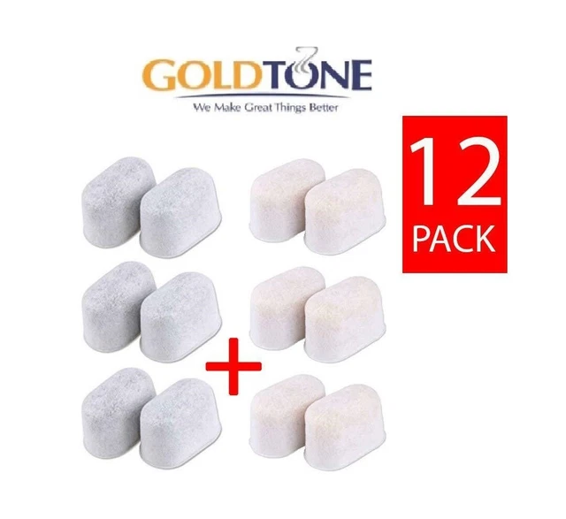(6) Charcoal Water Filters (6) Ion Exchnage Resin for Keurig & Breville Coffee