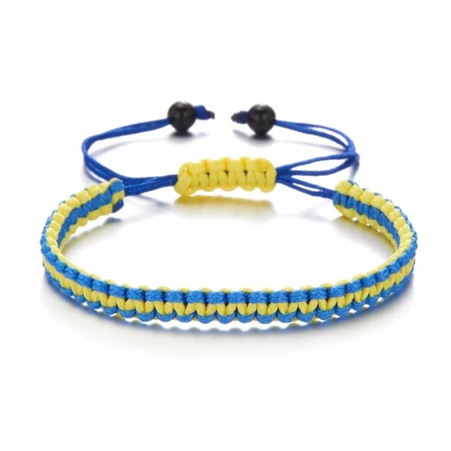 Handmade Ukraine Braided Bracelet Adjustable Bangle Women Men Jewelry Cord Gifts