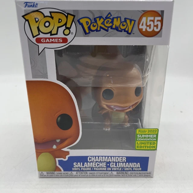 Funko Pop Pokemon : Salameche Metallique - Charmander Metallic