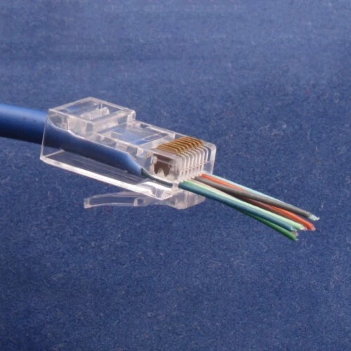 Connettore Rj45 100 Pz in Cavi e Adattatori