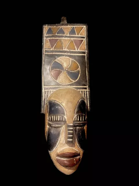 African Tribal Art Vintage Wooden Carved AFRICAN BOBO PLANK masks-4190