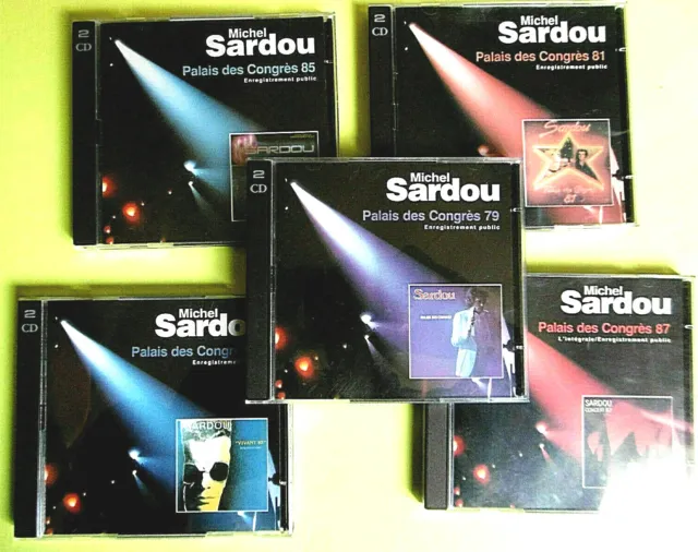 10 CD SARDOU Palais Des Congres / 1979- 81- 83- 85 -87 / 5