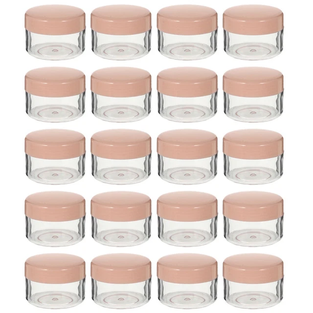 20 un. botellas de crema facial pequeña muestra de crema vasos a prueba de fugas