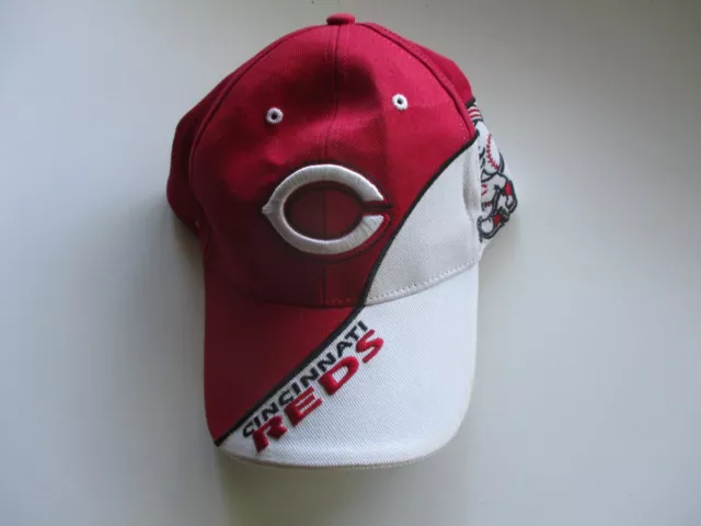 Cincinnati Reds MLB Logo Red & White Adjustable Baseball Cap Hat Fan Favorite