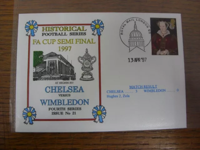 1997 FA Cup Semi-Final - Chelsea v Wimbledon [At Arsenal] Played/Franked/Stamped