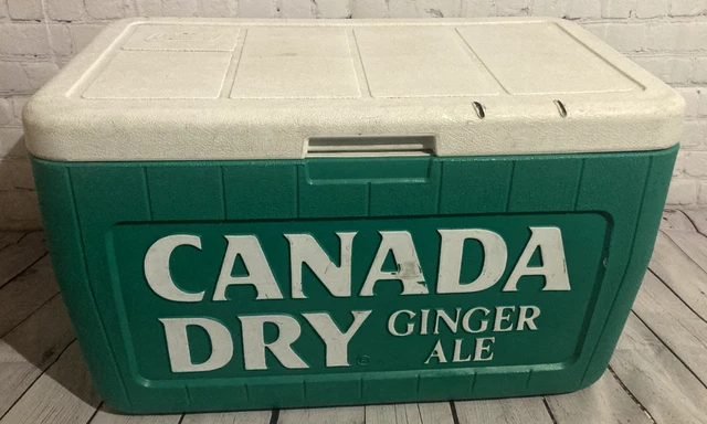 Canada Dry Vintage Rare Green and White Cooler - Needs Work