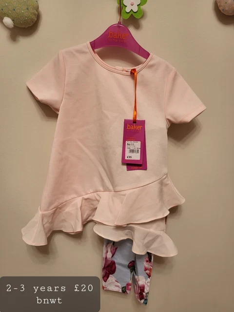 Set top e leggings per ragazze Ted Baker 2-3 anni nuovi con etichette