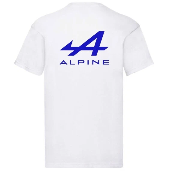 T-shirt Homme CARSPIRIT Alpine A110 Bleue - 100% Coton Bio, Impression Française, Coupe Ajustée - Pour Passionnés D'automobile