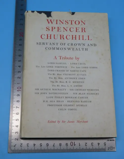 Winston Spencer Churchill Servant Of Crown And Commonwealth Hardback 1st Ed 1954