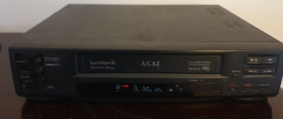 Cavi Vintage Nero AKAI VS-F15EK VIDEOREGISTRATORE VHS VCR Lettore 