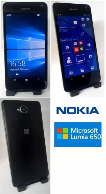 Microsoft Lumia 650 - 4G - LTE - Smartphone 5" noir Débloqué tout opérateur.