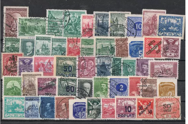 CESKOSLOVENSKO - Lot of old stamps. MINT and USED