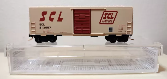 N Scale Micro-Trains Line Seaboard Coast Line 40' Standard Box Car #813557