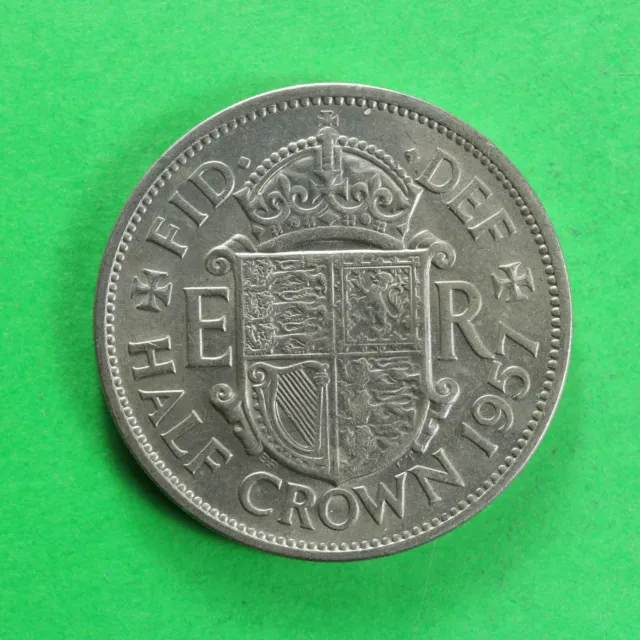 1957 Elizabeth II Half-Crown 2/6 SNo60605