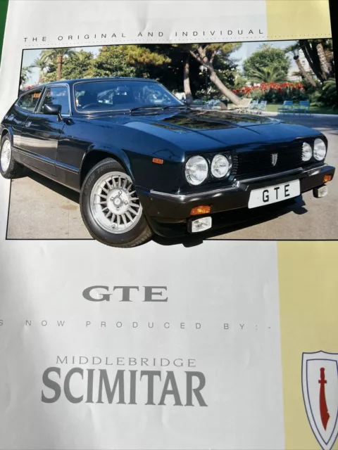 Reliant Scimitar Middlebridge GTE Original Car Sales Brochure