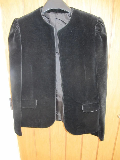 Marks and spencer online black velvet jacket