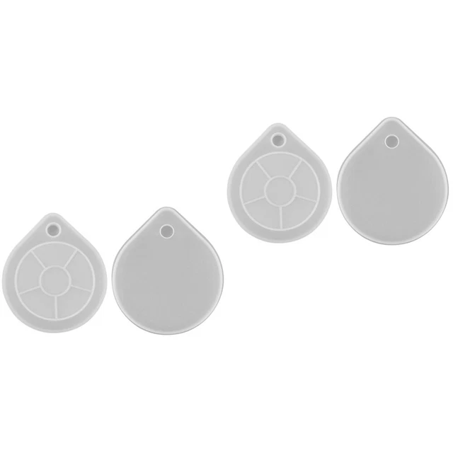 4 Pcs Kreative Kristall-Epoxy-Form Untersetzer-Kunstform Geode Schimmel