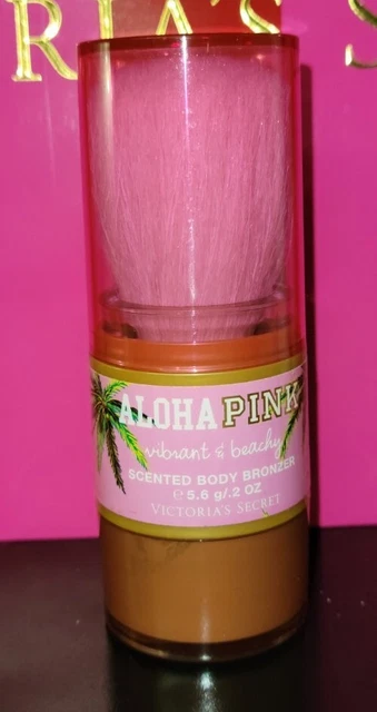 NEW Victoria's Secret ALOHA PINK Vibrant & Beachy Scented Body Bronzer Powder NEW Victoria's Secret ALOHA PINK Vibrant & Beachy Scented Body Bronzer Powder