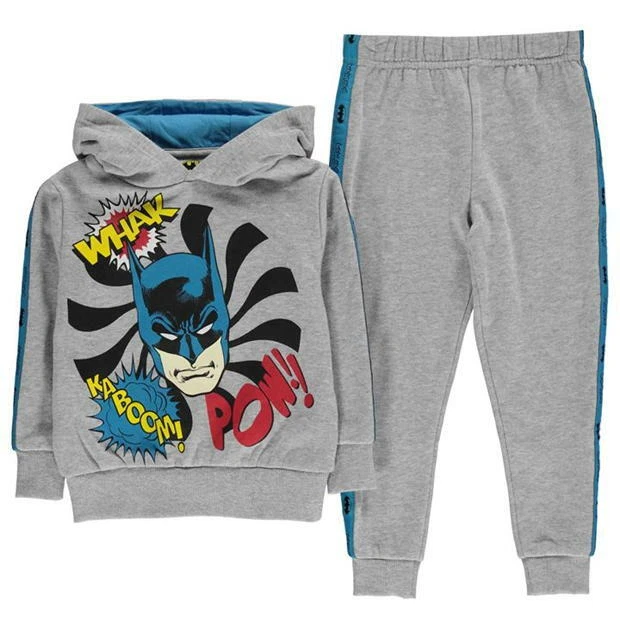 Batman: Cappuccio Jogging Set, 5/6YRS, Nuovo con Etichette