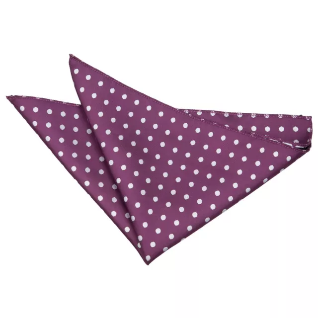 Purple Handkerchief Hanky Woven Classic Polka Dot Mens Accessory by DQT