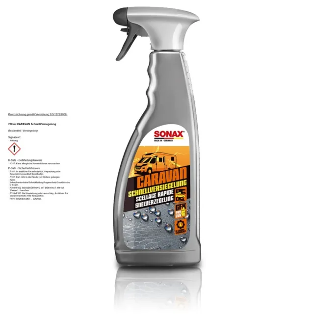 SONAX 750 ml CARAVAN SCHNELLVERSIEGELUNG SOFORTEFFEKT SPRÜHVERSIEGELUNG