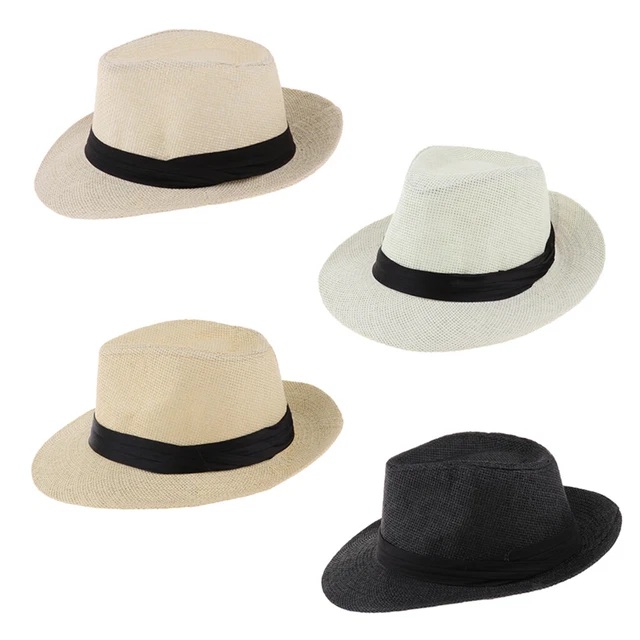 Chapeau de Soleil Femme en Paille Western Chapeau  de Plage Mode Plage  peut
