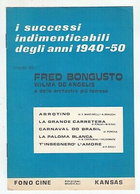 1964 c.a Musica Spartiti Cinquant'anni di successi mondiali Leonardi 