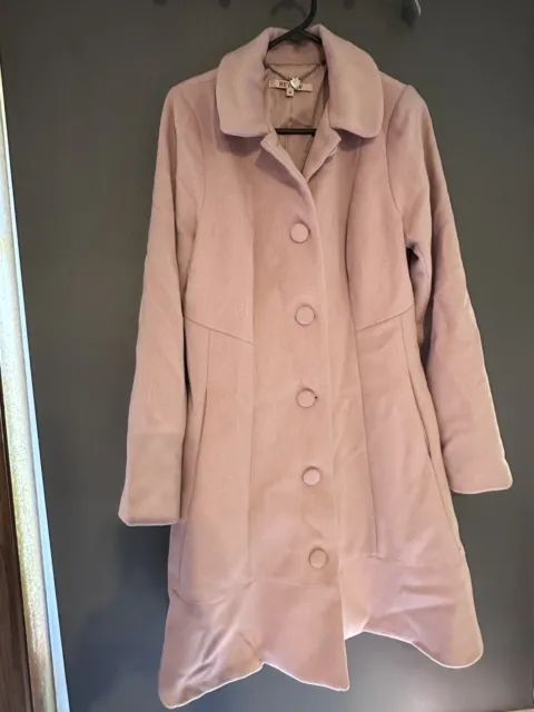 Review Pink Blush Rose Size 12 Winter Coat Jacket